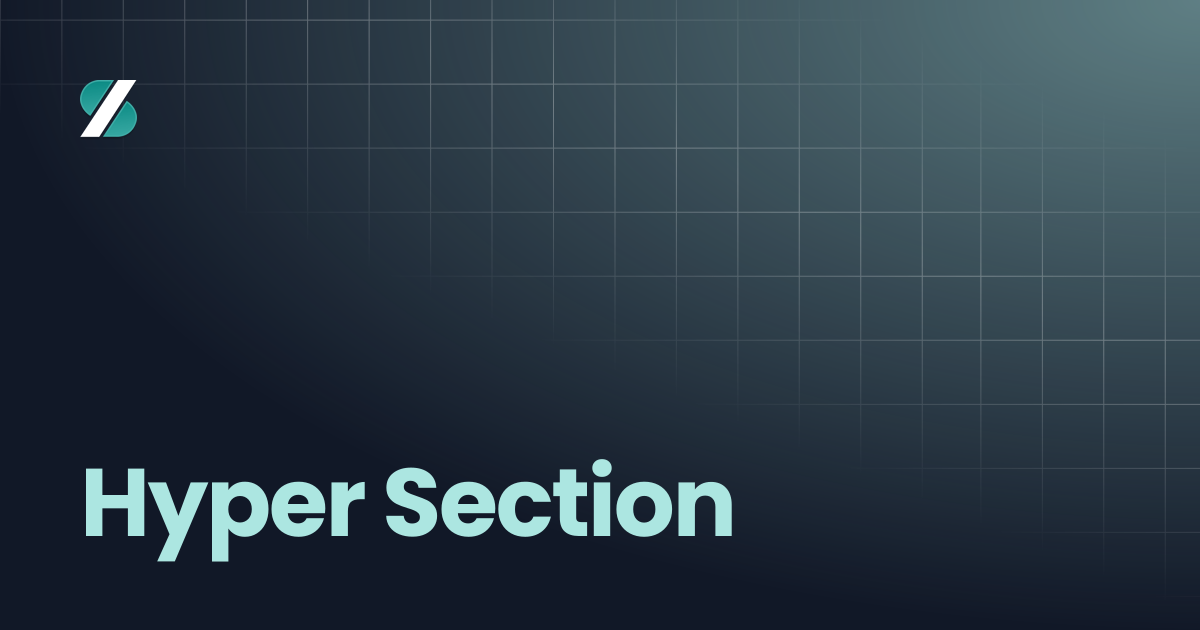 Hyper Section | ساين | Sign
