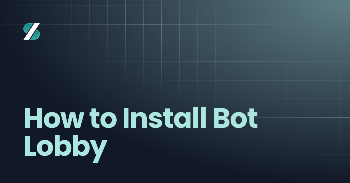 How to Install Bot Lobby | ساين | Sign
